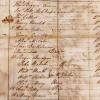 Close‐up of list highlighting Captain George Johnston and his convict/ free servants by name 